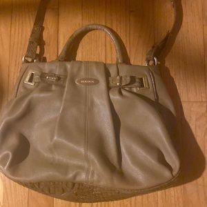 Tan Brahmin bag with detachable strap